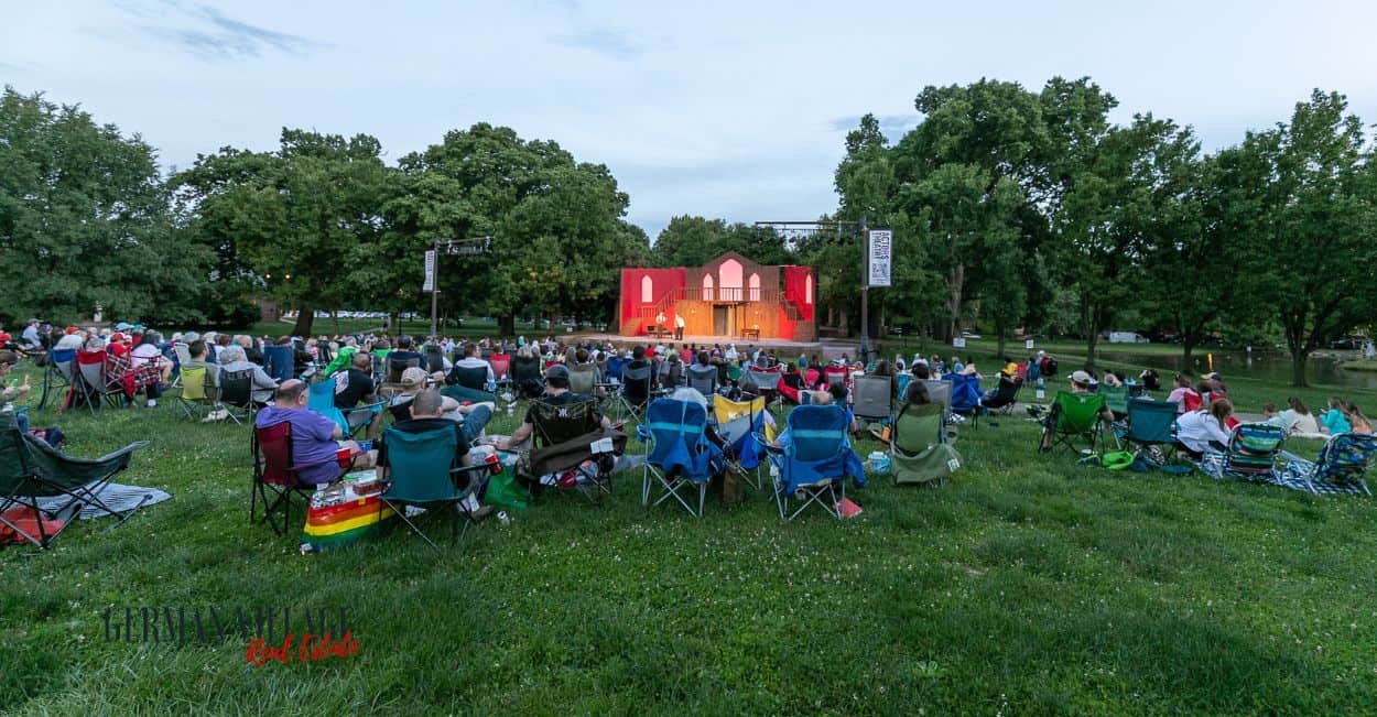 Collage of German Village events through the year