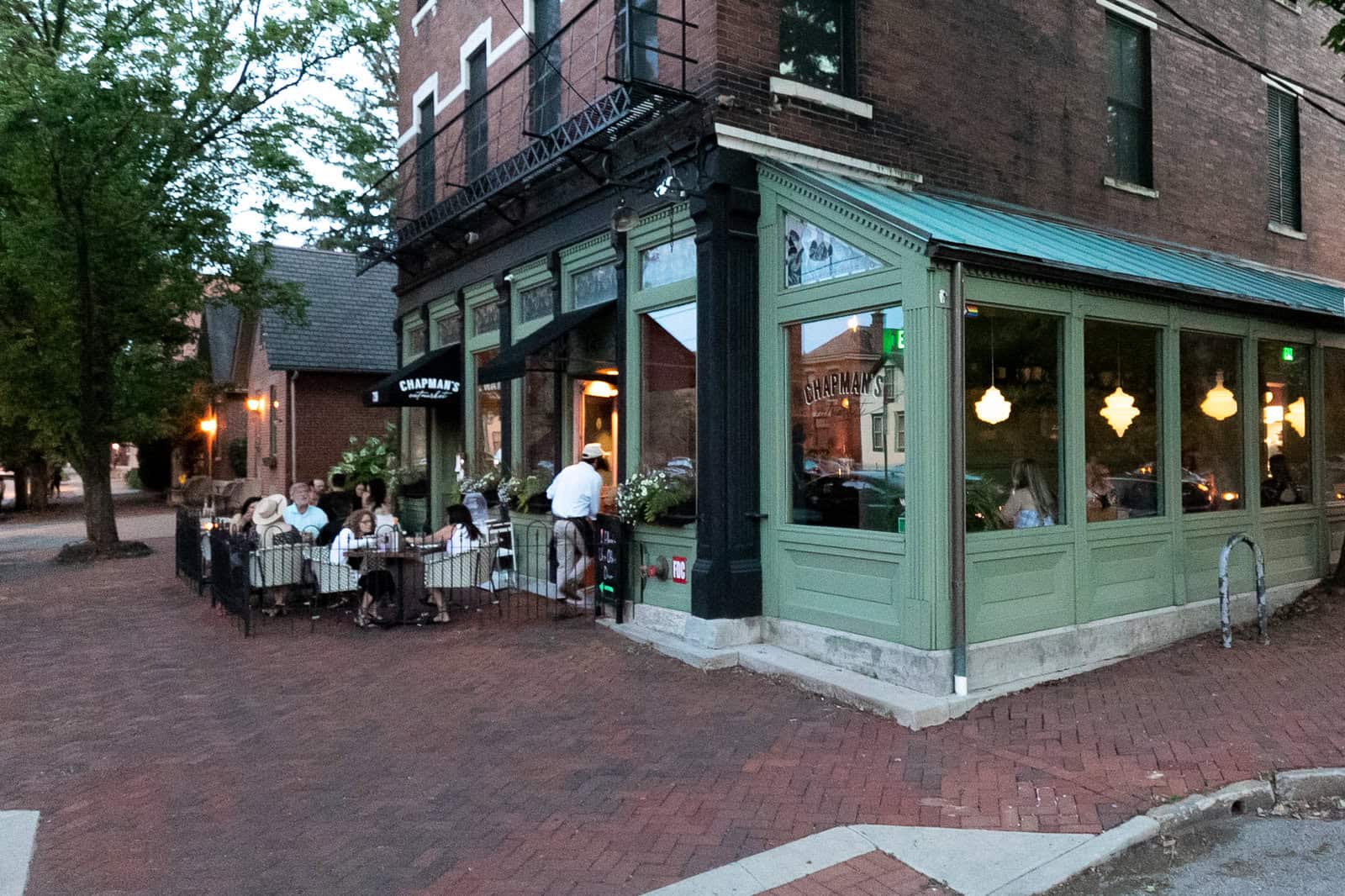 Restaurant exterior on South Third Street in German Village