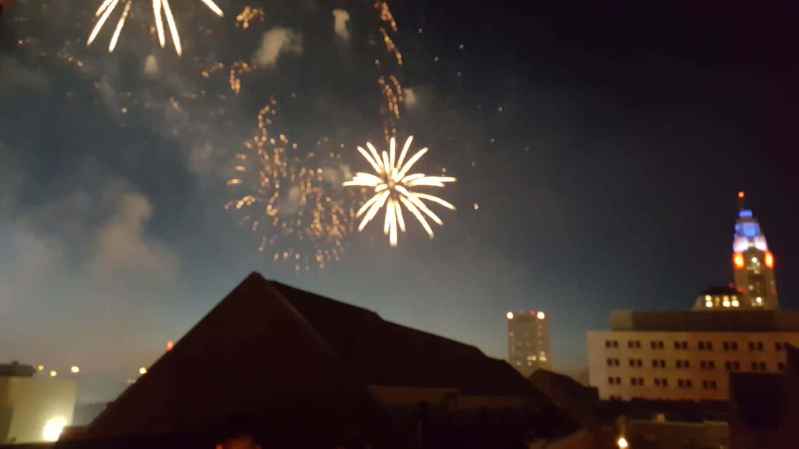 Red, White and Boom fireworks over downtown Columbus