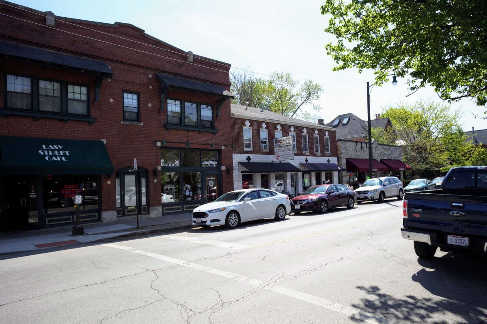 The corner of Thurman Avenue and Jaeger Street, home of the Thurman Cafe